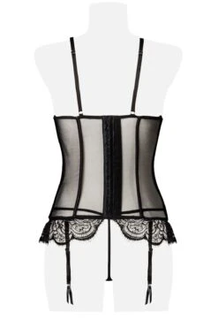 2 Piece Garter And Corset Set -Coquette Shop 2 Piece Garter and Corset Set Fetish Corsets Grey Velvet SEXYSHOESCOM 6