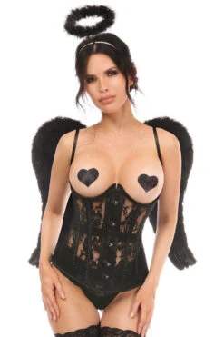 3 Piece Daring Angel Corset Costume
