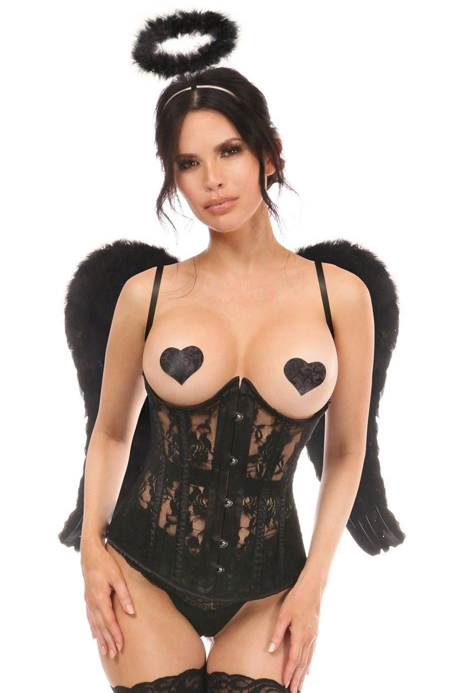 3 Piece Daring Angel Corset Costume 1 3 Piece Daring Angel Corset Costume