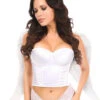 3 Piece White Angel Corset Costume