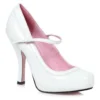 423-BABYDOLL Costume Pump | White Patent
