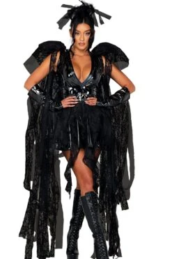 4pc Angel Of Darkness -Coquette Shop 4pc Angel of Darkness Angel Costumes Roma Costumes SEXYSHOES COM 3