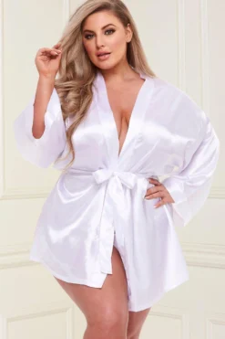 Baci Lingerie All Satin Robe