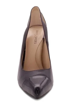 Cut Out Designed Pointed Toe Spectator Pump 10 Cut Out Designed Pointed Toe Spectator Pump -Coquette Shop Babe101 BLK front