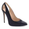 Cut Out Designed Pointed Toe Spectator Pump