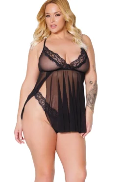 Coquette Babydoll With Side Slight Skirt