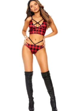 Buffalo Plaid Print Cami Top With Deep V 6 Buffalo Plaid Print Cami Top With Deep V -Coquette Shop Buffalo Plaid Print Cami Top With Deep V Lingerie Sets Elegant Moments SEXYSHOES COM 3
