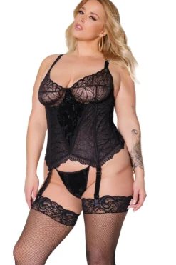 Coquette Bustier & G-string Set -Coquette Shop Bustier G string Set Bustiers Coquette SEXYSHOES COM 3 scaled