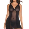 Coquette Chemise & G-String - Black