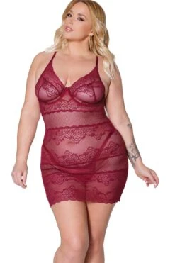 Coquette Chemise With Underwire Cups -Coquette Shop Chemise With Underwire Cups Chemises Coquette SEXYSHOES COM 3
