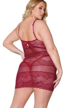 Coquette Chemise With Underwire Cups -Coquette Shop Chemise With Underwire Cups Chemises Coquette SEXYSHOES COM 4