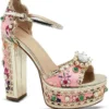 Cici Jeweled Platform Sandal