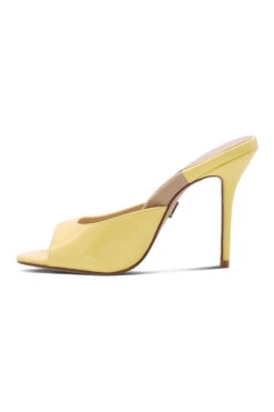 Micro Stiletto Sexy Mule 11 Micro Stiletto Sexy Mule -Coquette Shop Classic102 yelow Left