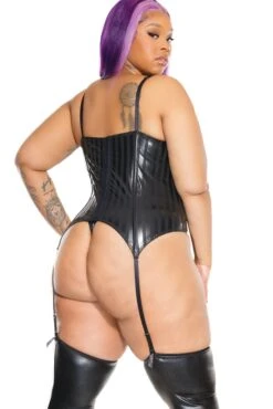 Coquette Cupless Bustier With Matching Thong 7 Coquette Cupless Bustier With Matching Thong -Coquette Shop Cupless Bustier with Matching Thong Fetish Bustiers Coquette SEXYSHOES COM 4