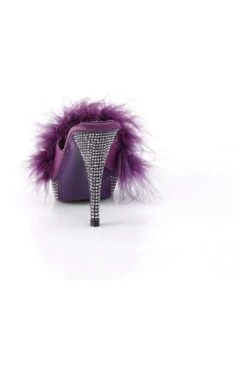 ELEGANT-401F Purple Marabou Slide -Coquette Shop ELEGANT 401F Purple Marabou Slide Slides Fabulicious SEXYSHOES COM 4