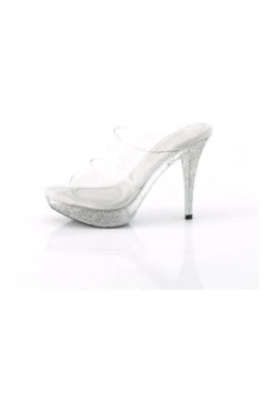 ELEGANT-402 Clear Vinyl Slide -Coquette Shop ELEGANT 402 Clear Vinyl Slide Slides Fabulicious SEXYSHOES COM 3