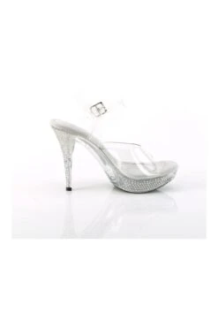 ELEGANT-408 Clear Vinyl Slide -Coquette Shop ELEGANT 408 Clear Vinyl Slide Slides Fabulicious SEXYSHOES COM 5