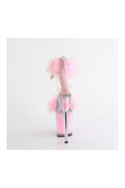 PLEASER FLAMINGO-824F Clear Marabou Sandal -Coquette Shop FLAMINGO 824F Clear Marabou Sandal Sandals Pleaser SEXYSHOES COM 4 5e726f94 39a4 487b a779 189de48aefe0