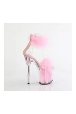 PLEASER FLAMINGO-824F Clear Marabou Sandal -Coquette Shop FLAMINGO 824F Clear Marabou Sandal Sandals Pleaser SEXYSHOES COM 5 f6c40e5f bc75 47ea b430 911e327a1a99