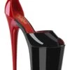 PLEASER FLAMINGO-868 Black Patent Sandal