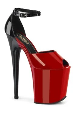 PLEASER FLAMINGO-868 Red Patent Sandal
