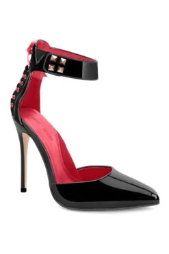 D'Orsay Ankle Strap With Corset Lace Details