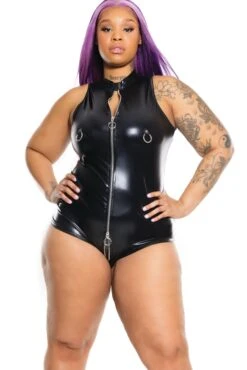 Coquette Front To Back Zipper Bodysuit