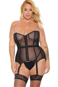 Coquette Fully Boned Corset With Front Zipper -Coquette Shop Fully Boned Corset with Front Zipper Bustiers Coquette SEXYSHOES COM 3 scaled