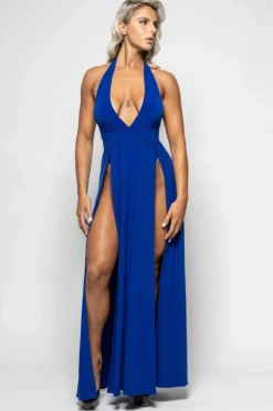 Isabella Blue Lycra Dress