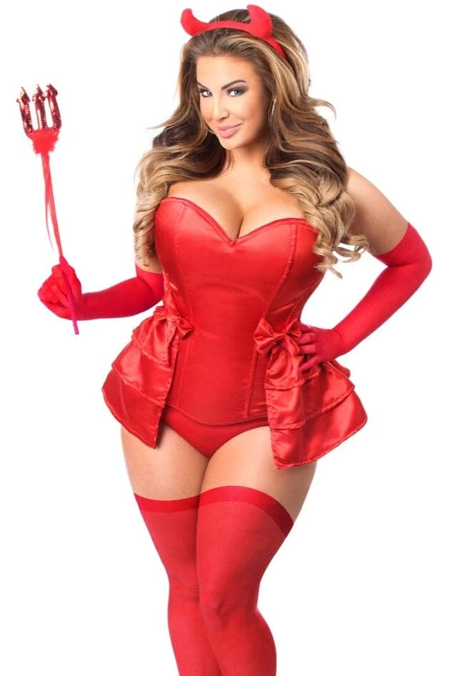 5 Piece Devilicious Corset Costume 1 5 Piece Devilicious Corset Costume