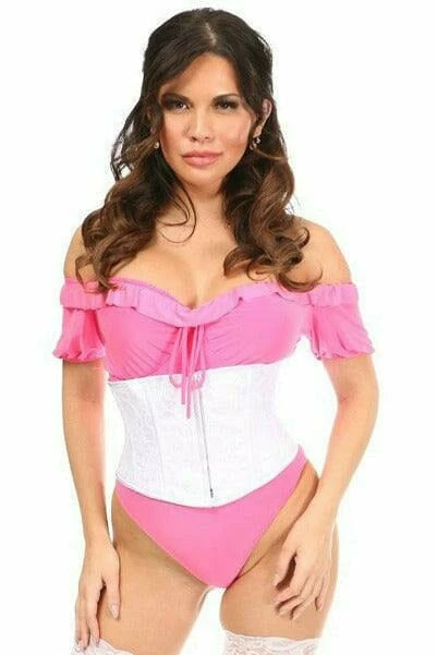 Lavish White Lace Mini Cincher 1 Lavish White Lace Mini Cincher