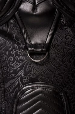 Off Shoulder Halter Corsage 7 Off Shoulder Halter Corsage -Coquette Shop Off Shoulder Halter Corsage Fetish Corsets Grey Velvet SEXYSHOES COM 3