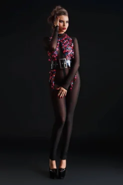 Sweety Fishnet Catsuit 6 Sweety Fishnet Catsuit -Coquette Shop Photo Pascal LATIL Catanzaro Catalogue Modele 45 38