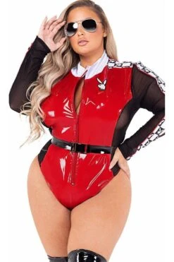 Playboy Plus Size Racecar Driver Costume