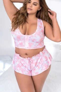 Plus Size Soft Touch Lounge Set