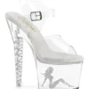 PLEASER UNICORN-708TGRS Clear Vinyl Sandal
