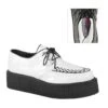V-CREEPER-502 White Vegan Leather Creeper