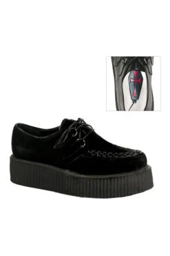 V-CREEPER-502S Black Vegan Leather Creeper