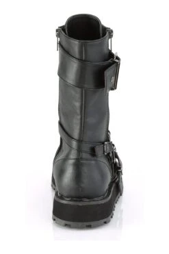 VALOR-220 Black Vegan Leather Knee Boot -Coquette Shop VALOR 220 Black Vegan Leather Knee Boot Knee Boots Demonia SEXYSHOES COM 4