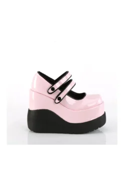 VOID-37 Pink Hologram Patent Mary Janes -Coquette Shop VOID 37 Pink Hologram Patent Mary Janes Mary Janes Demonia SEXYSHOES COM 5