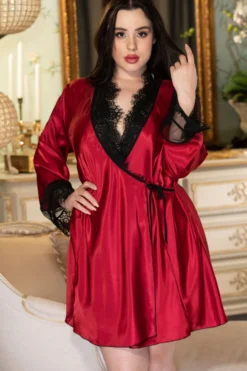 Plus Size Two-Tone Lace Baby Doll