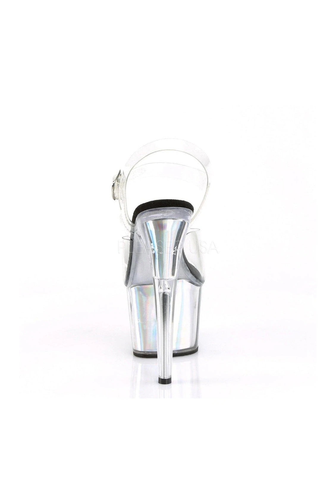 PLEASER ADORE-708HGI Platform Sandal | Clear Vinyl 4 PLEASER ADORE-708HGI Platform Sandal | Clear Vinyl - Image 4