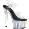 PLEASER ADORE-708HGI Platform Sandal | Clear Vinyl