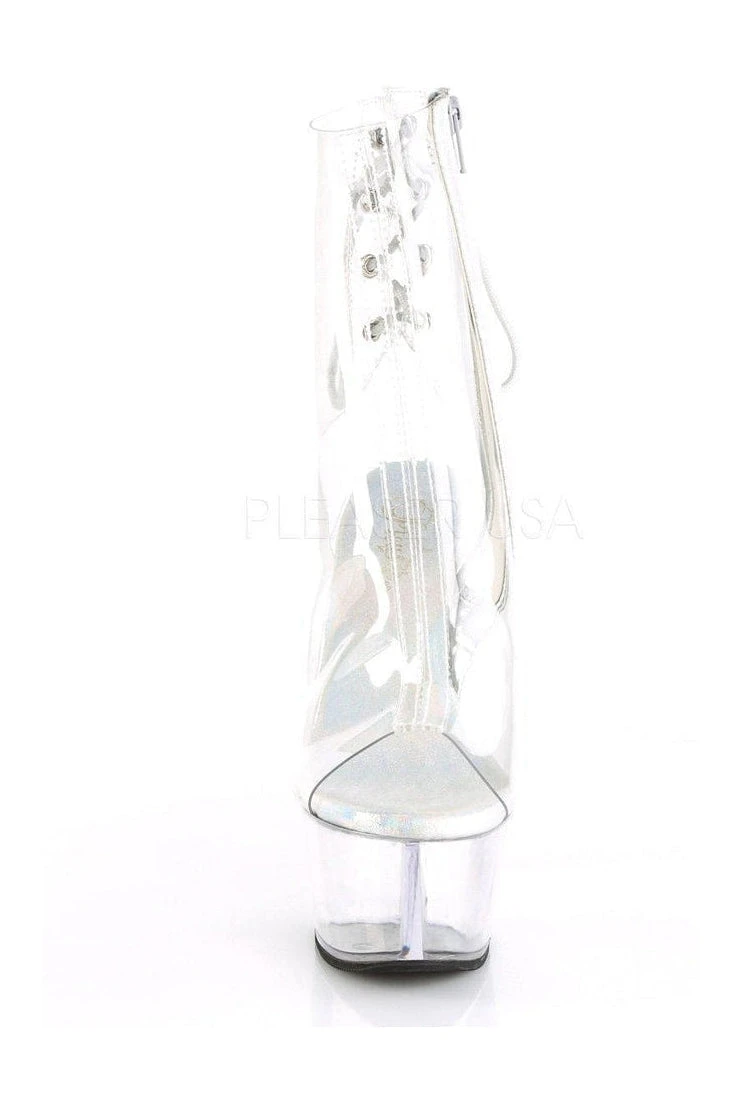PLEASER ASPIRE-1018C Platform Boot | Clear Vinyl 2 PLEASER ASPIRE-1018C Platform Boot | Clear Vinyl - Image 2