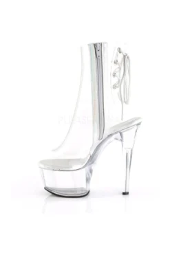PLEASER ASPIRE-1018C Platform Boot | Clear Vinyl 7 PLEASER ASPIRE-1018C Platform Boot | Clear Vinyl -Coquette Shop aspire 1018c platform boot clear vinyl ankle boots pleaser sexyshoescom 3