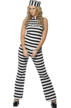 FEVER Convict Cutie Costume | Black