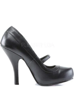 CUTIEPIE-02 Pump | Black Faux Leather -Coquette Shop cutiepie 02 pump black faux leather mary janes pin up couture sexyshoescom 5