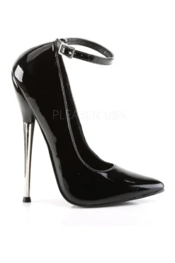 DAGGER-12 Pump | Black Patent -Coquette Shop dagger 12 pump black patent pumps devious sexyshoescom 5