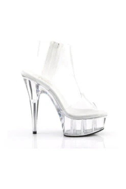 PLEASER DELIGHT-633 Platform Sandal | Clear Vinyl -Coquette Shop delight 633 platform sandal clear vinyl sandals pleaser sexyshoescom 5