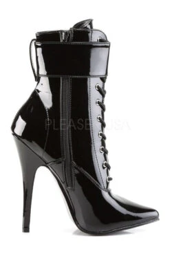 DOMINA-1023 Ankle Boot | Black Patent -Coquette Shop domina 1023 ankle boot black patent ankle boots devious sexyshoescom 5
